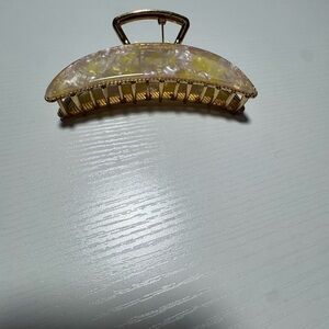 Gold and Cream Hair Clip